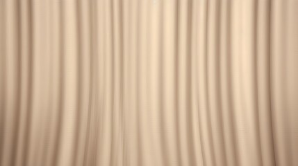 Obraz premium Beige Curtains Draped in Soft Vertical Folds