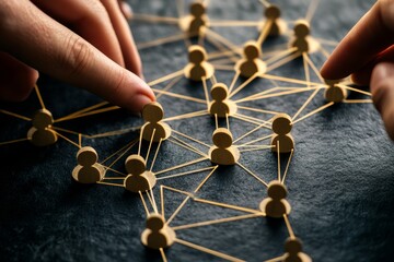 Global business networking and data exchange for hr and customer service strategies in photography