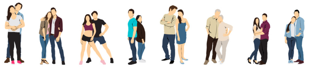 people collection set  couple set