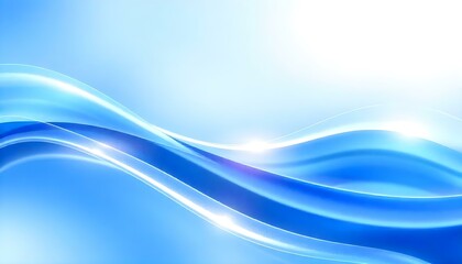 Obraz premium abstract blue wave background