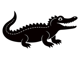 
Create a cute animal line silhouette  art design with a white background