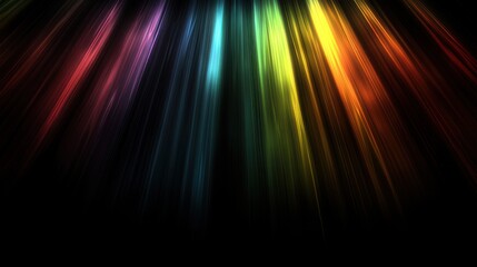 Naklejka premium Abstract Rainbow Light Streaks