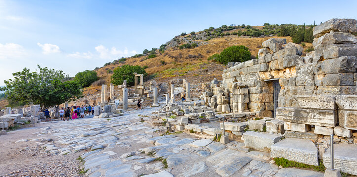 Beautiful view of Ephesus, a very important archaeological site in Turkey