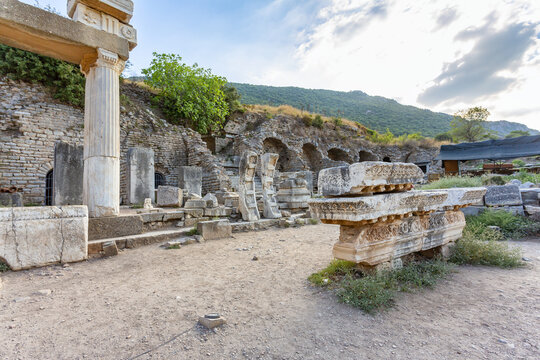 Beautiful view of Ephesus, a very important archaeological site in Turkey