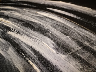Black and white acrylic canvas background