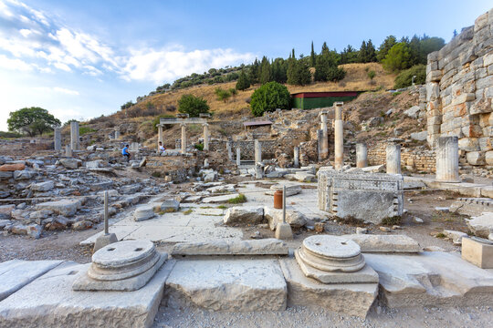 Beautiful view of Ephesus, a very important archaeological site in Turkey