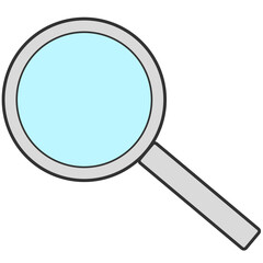 gray magnifying glass icon