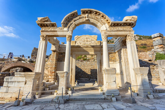 Beautiful view of Ephesus, a very important archaeological site in Turkey