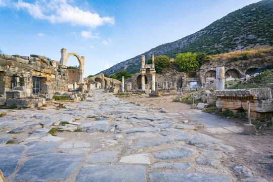 Beautiful view of Ephesus, a very important archaeological site in Turkey