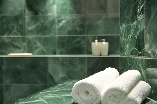 Sophisticated green jade tile showcasing delicate veining patterns for stylish interiors
