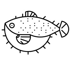 vector of pufferfish
