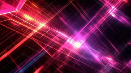 Abstract Light Background with Bright Colorful Lines and Rays, Perfect for Technology, Digital Art, or Creative Design Projects
