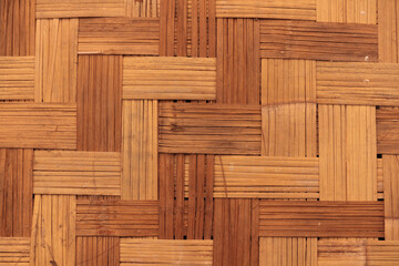Texture of the ceiling woven from natural material.