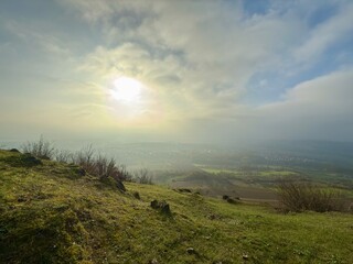 Landscape from a top of a hill 