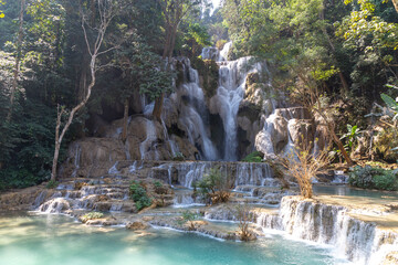 Tat Kuang Si waterfall. Luang Prabang, Laos.