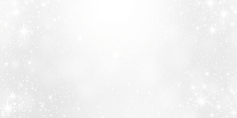 Abstract silver background with a scattering of shimmering stars, abstract