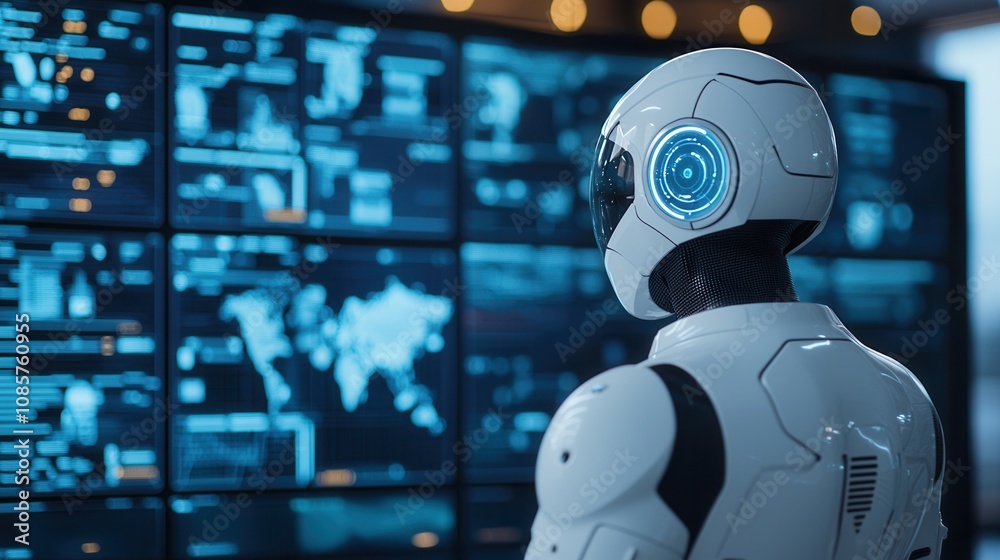 Poster future robot integration in human resource management technology workspace dynamic environment