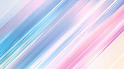 Soft pastel abstract background with dynamic diagonal lines in shades of blue, pink, and cream creating a serene and dreamy atmosphere for creative projects