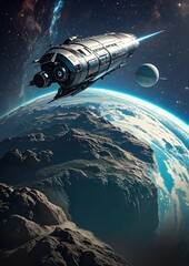 Fototapeta premium rocket in space