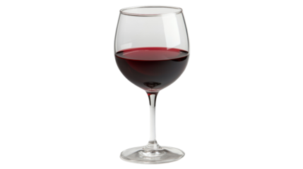 Glass of wine transparent background