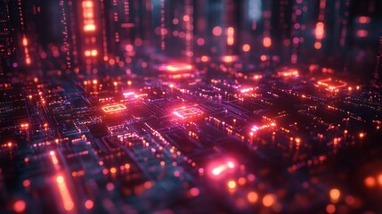 Fototapeta premium Cybersecurity layers visualized radiant digital shields encrypted pathways and locked data streams ensuring robust online protection