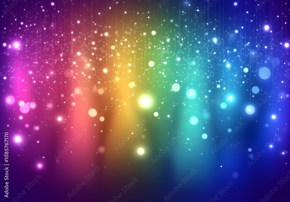 Canvas Prints vibrant colorful background with sparkling lights and abstract bokeh effects for celebratory or fest