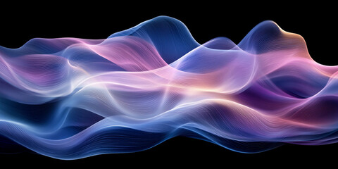 Fototapeta premium vibrant abstract design featuring smooth wavy gradients in vivid colors, creating a dynamic and energetic feel. Perfect for themes of creativity, modernity, and fluidity in digital art