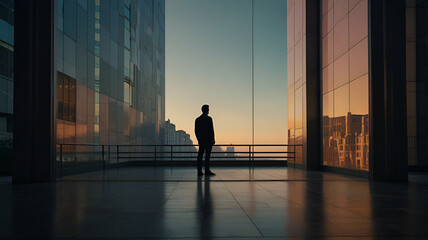 Fototapeta premium silhouette of a person