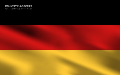 Realistic vector illustration of Germany flag, EPS10