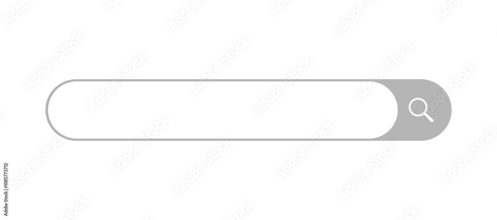 Fototapete Search Bar with suggestions for UI UX design and web site. Search Address and navigation bar icon. Collection of search form templates for websites. Search engine web browser window template.