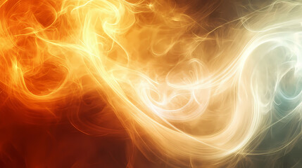 Fototapeta premium Abstract smoke and fire swirls: a psychedelic dream. Whirl. Illustration