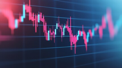 A futuristic hologram projecting financial volatility trends.