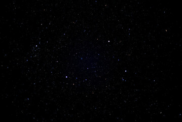 Real starry sky. Night scape with beautiful starry sky