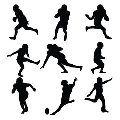 chicago football silhouette shape drawing Vol 1