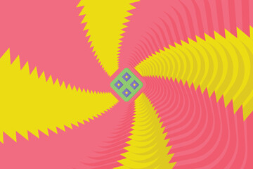 vector psychedelic optical illusion wallpaper or background