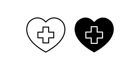 Health icon set .Symbol isolated white background. vector illustration. color editable.