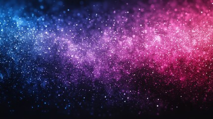 Fototapeta premium Night sky filled with vibrant pink and purple stars