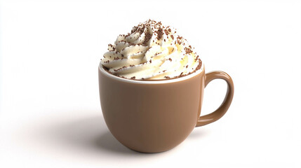French chocolate close-up on a white background