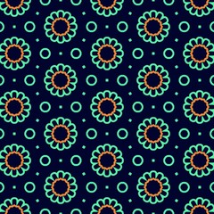 seamless pattern with flowers.pattern, seamless, flower, vector, wallpaper