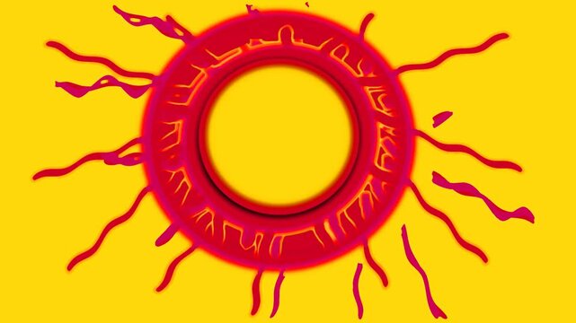 Fertilization, insemination background for milk splash video (search for video, type in Adobe 501439070). Video lopped, loop on yellow background.