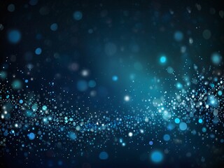 Obraz premium Blauer Hintergrund mit Bokeh und glitzernden Sternchen