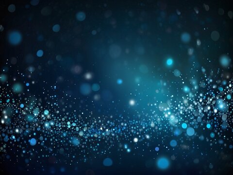 Blauer Hintergrund mit Bokeh und glitzernden Sternchen