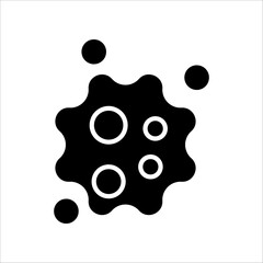Cancer cell line icon vector malignant cancer disease