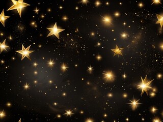 Dunkler Hintergrund mit glitzernden Sternen und Punkten