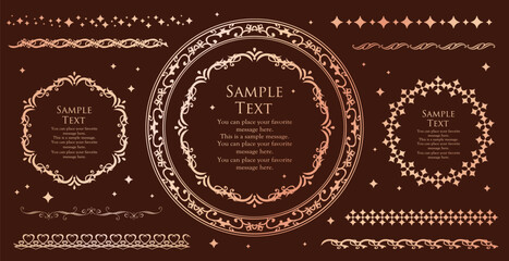 クリスマスのフレームセット