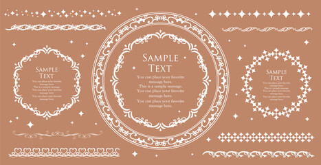 クリスマスのフレームセット