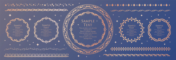 クリスマスのフレームセット