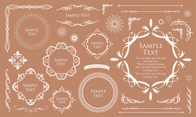 クリスマスのフレームセット