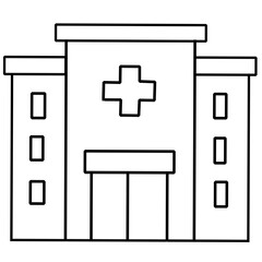 sketch of a hospital 