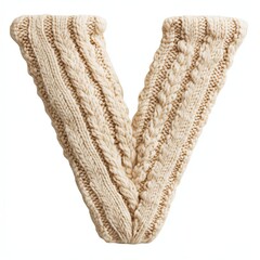 Cozy knitted v-shaped scarf home textiles fashion accessory indoor comfort close-up view chic warmth for winter